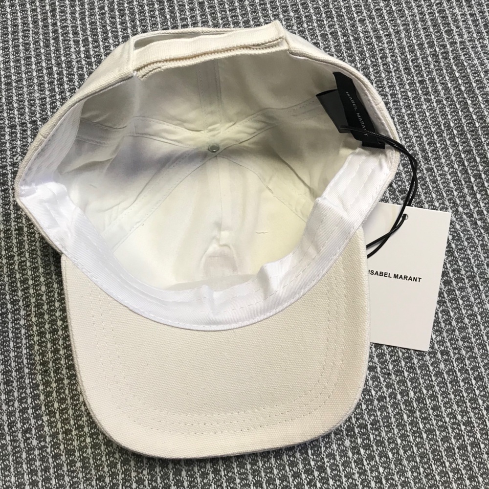Isabel Marant Cream Cap with Red Emblem - Picture 3 of 4